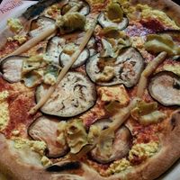 Vegan pizza
 at Pizzeria Foculus in Ljubljana