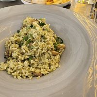 Vegan risotto at Kantina65 in Herceg Novi