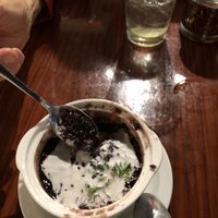 Purple Sticky Rice for dessertt  at Thai Soon Restaurant in Richardson