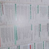 Menu with vegetarian and vegan options at Die Knolle in Melle
