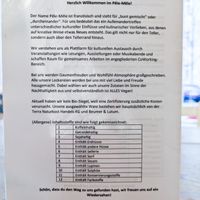 Menu page at Pele-Mele at Pele-Mele in Berlin