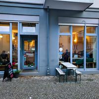 Outside of Pele-Mele at Pele-Mele in Berlin