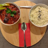 Eggplant pot "Mutabaq" at Pele-Mele in Berlin