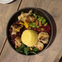 Vegane Bowl,  sehr lecker, kaum fettig, tolle Inhaltsstoffe, glutenfrei  at NYCE GUYS Bederkesa in Geestland