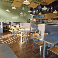 Indoor seating at MAD Greens in Lone Tree