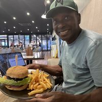 Shroom burger   at Kings Canyon Bar & Grill in Petermann