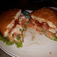 Veggie-ham Burger at Surn Yi Vegetarian Restaurant in Phnom Penh