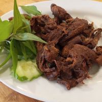 Fried mushrooms at Surn Yi Vegetarian Restaurant in Phnom Penh
