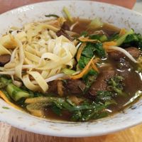 Signature mushroom soup noodle - Taste like Bak Kut Teh, it's Nice!! at Surn Yi Vegetarian Restaurant in Phnom Penh