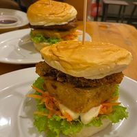 Burgers   at Surn Yi Vegetarian Restaurant in Phnom Penh