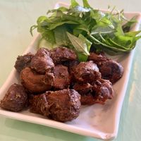 Fried mushroom legs  at Surn Yi Vegetarian Restaurant in Phnom Penh