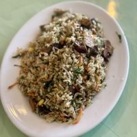 Cambodian vegetable fried ricee  at Surn Yi Vegetarian Restaurant in Phnom Penh