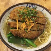 Steak noodle soup  at Surn Yi Vegetarian Restaurant in Phnom Penh