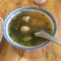 Mushroom konjac soup at Surn Yi Vegetarian Restaurant in Phnom Penh