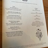 Aug 2024 brunch menu at Feral in Portland