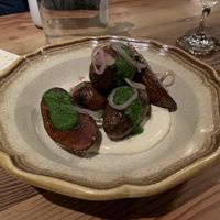 Braised potatoess  at Feral in Portland