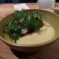 Lion’s mane with grits  at Feral in Portland