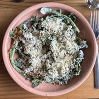 vegan Cesar kale salad  at Feral in Portland