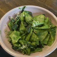 Pesto morel pasta  at Feral in Portland