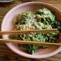 Pesto pappardelle with morels at Feral in Portland