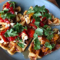 Savory Waffle & Peppers at Feral in Portland
