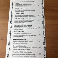 Menu (varies seasonally) at Feral in Portland