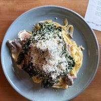 Fettuccine with Chanterelles 💚  at Feral in Portland