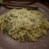 Spaghetti carbonara at Feral in Portland