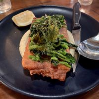 fried tempeh - wonderful.  at Feral in Portland