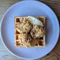Chick'n N Waffles at Feral in Portland