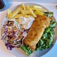 Fried stuffed pancakes with pommes and tartar sauce #Veganuary at YES rebel bites in Osijek
