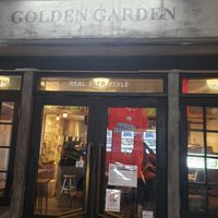 Multiple tables but still intimate. at Golden Garden in Hiroshima
