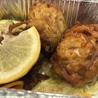 ONION & FENNEL BHAJI  at Zamorins in Whitley Bay