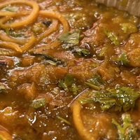 Aubergine, lentil and spinach curry with coconut and cumin  at Zamorins in Whitley Bay