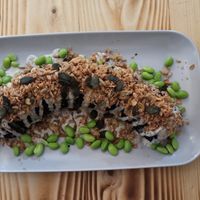 Pickle roll at Vegashi Vegan Fusion in Ljubljana