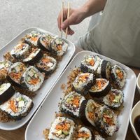 Tofu Roll with and without Tofu   at Vegashi Vegan Fusion in Ljubljana