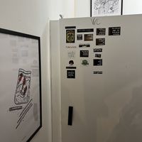 Toilet door  at Vegashi Vegan Fusion in Ljubljana