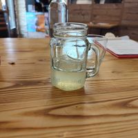 home made lemonade at Vegashi Vegan Fusion in Ljubljana