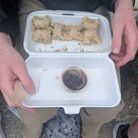 Dumplings at Vegashi Vegan Fusion in Ljubljana