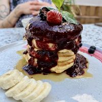 Berry Pancakes  at mi . . . Café & Bar in Moerfelden-walldorf