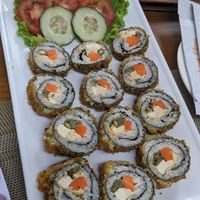 Crispy fried Rice rolls at Huong Mai in Hue