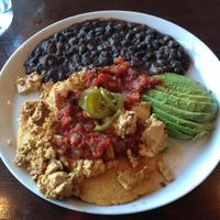 Huevos Roja (With tofu, sans cheese) at The Grange in Providence