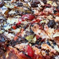 Artichoke Kalamata pizza  at Paw Paw Pizza Co. in Paw Paw