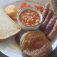 Vegan Full English breakfast at Bella's Bar Bistro in South Shields