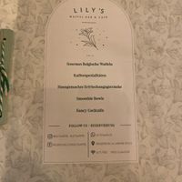 Menu  at Lily's Waffel Bar & Café in Weimar