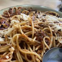 Vegan bolognese with vegan cheese   at Numa – Die Nudelmacher in Erfurt