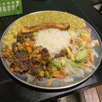 Main plate   at Sin Fronteras  in Bogota