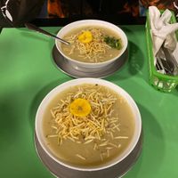 Soup with the menu del dia   at Sin Fronteras  in Bogota