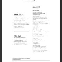 Cardápio Almoço at Gema Bar in Juiz De Fora