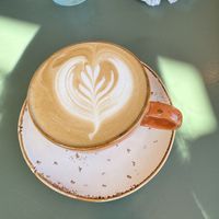 Decaf oatmilk latte    at Hatch 44 Cafe  in Bradley Beach